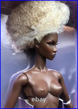 12.5 Fashion Royalty Divining Beauty Adele Nude Doll + Extra Hands Stand & Box