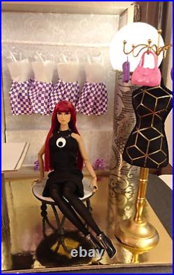 12 Doll Diorama-Walk in Closet/ Boutique Poppy Parker, Barbie, Fashion Royalty