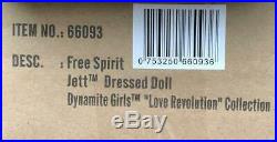 12 Dynamite Girls Free Spirit Jett Dressed DollLove RevolutionNIBNRFB