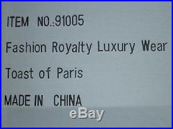 12 Fashion RoyaltyToast of Paris Luxury Fashion SetNIBNRFBRare