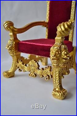 16 Scale Furniture for Fashion Dolls & Action Figures 23065 Hand Carved Throne