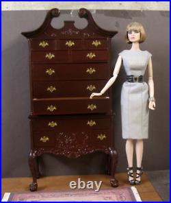 16 scale Highboy Cabinet for 12 Doll Bespaq Fashion Royalty Barbie
