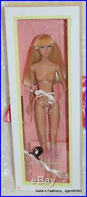 2010 Poppy Parker Beatnik Blues Doll New Body Nude with Stand and Box