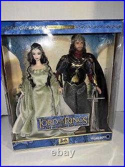 Arwen and Aragorn Barbie Doll Lord of the Rings Ken & Barbie New In Box