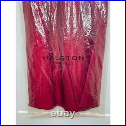 BRAND NEW Halston Heritage Dress Size 4 Cross Neck Twill Formal Gown NWT $249