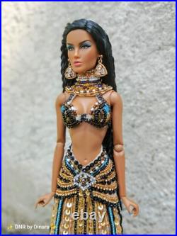 Cleopatra Royal Vintage Beaded Dress, body fit Fashion Royalty Poppy NF Barbie Cleopatra Royal Vintage Beaded Dress, body fit Fashion Royalty Poppy NF Barbie