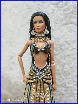 Cleopatra Royal Vintage Beaded Dress, body fit Fashion Royalty Poppy NF Barbie Cleopatra Royal Vintage Beaded Dress, body fit Fashion Royalty Poppy NF Barbie