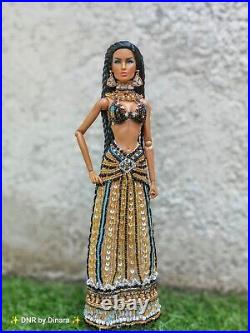 Cleopatra Royal Vintage Beaded Dress, body fit Fashion Royalty Poppy NF Barbie Cleopatra Royal Vintage Beaded Dress, body fit Fashion Royalty Poppy NF Barbie