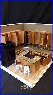 Corner Kitchen A Hand Crafted 16 Scale Diorama Room Box 042