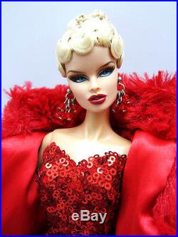 Eaki Fur Coat Red Dress Outfit Gown Silkstone Barbie Fashion Royalty Candi FR