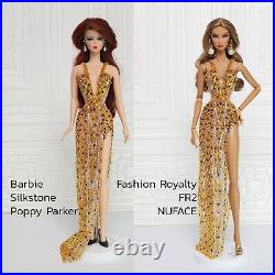 Evening Gown Dress Fashion Royalty Doll Poppy Parker Nuface Barbie Silkstone 096