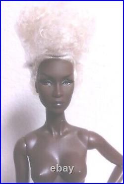 Fashion Royalty Divining Beauty Adele Makeda Nu Face Nude Doll & Stand Integrity