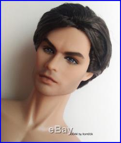 Fashion Royalty Homme One Of A Kind Damon Salvatore, repaint, reroot, nude
