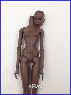 Fashion Royalty Integrity Doll Jordan Platinum head with Dark A Skin Body