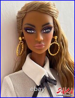Integrity Toys Janay DOLL HEAD Repainted Fashion Royalty Ooak Barbie