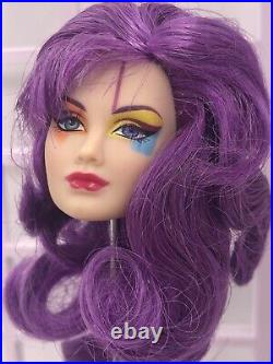 Integrity Toys Jem and the Holograms Doll Head Purple #7