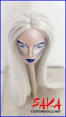 Integrity Toys Natalia Fatale Halloween Ice Queen Doll Head Ooak Fashion Royalty