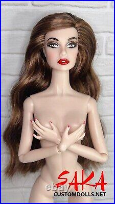 Integrity Toys Poppy Parker Repaint Reroot Nude Doll Fashion Royalty Barbie Ooak