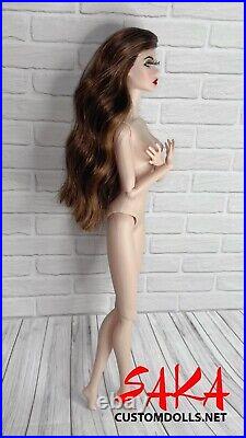 Integrity Toys Poppy Parker Repaint Reroot Nude Doll Fashion Royalty Barbie Ooak
