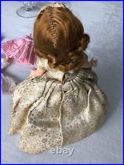 MADAME ALEXANDER vintage 1950 10 CISSETTE QUEEN #765 With crown plus 3 dresses