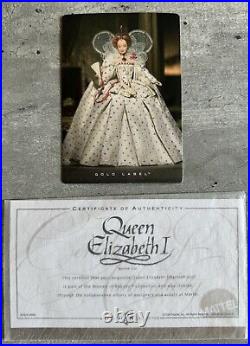 Queen Elizabeth Barbie, Women of Royalty Series, Gold Label WithShipper NRFB