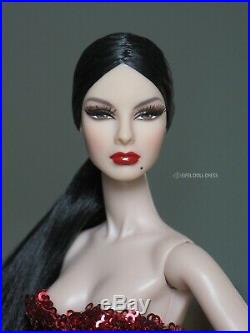 Repaint Fashion Royalty Agnes with FR2 body + new reroot hair Black raven